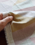 Pathway by Bookhou - Shapes Cotton Linen Sheeting - Pink Beige