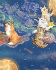 365 Cat Art Moonlight Cat Cotton Sheeting