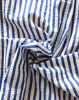 Marine Stripe Textured Cotton Lawn