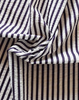 Marine Stripe Textured Cotton Lawn