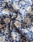 Floral Pattern Textured Organic Cotton Viyella