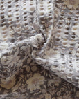 Floral Pattern Textured Organic Cotton Viyella