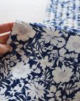 Floral Pattern Textured Organic Cotton Viyella