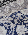 Floral Pattern Textured Organic Cotton Viyella