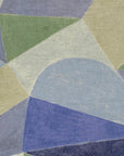 Pathway by Bookhou - Shapes Cotton Linen Sheeting - Blue