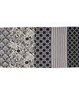 echino And Cotton Linen Canvas - Black EKX-98090-92