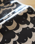 echino Rhombus Cotton Linen Laminated Canvas - Black EKXL-98120-21