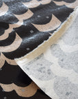 echino Rhombus Cotton Linen Laminated Canvas - Black EKXL-98120-21