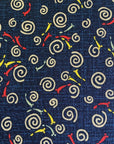 Medaka Fish Uzumaki Spiral Cotton Poplin KW-3375-7