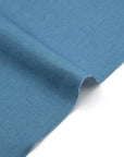 Cotton Linen Sheeting - Mineral Blue