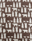 Polar Bears Cotton Twill - Brown