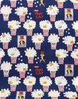 Pop Cat Cotton Canvas - Navy