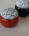 Hiro Urushi Wood Cup Pincushion - Japanese Patterns