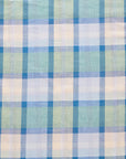 Madras Plaid Yarn Dyed Cotton Linen Lawn - Green