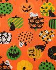 Halloween Cotton Printed Shirting - Orange