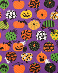 Halloween Cotton Printed Shirting - Purple