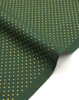 Glittery Dot Cotton Shirting - Green