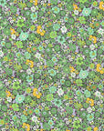Flownny Mini Flowers Cotton Lawn - Green NFA-1030-31