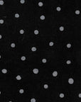 Random Dots Rayon Hemp Canvas - Black NFA-53000-1