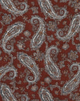 Vintage Paisley Block Print-inspired Cotton Voile