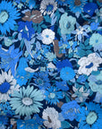 Flownny Summer Flowers Cotton Lawn - Navy NFA-1000-5