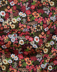 Flownny Garden Cotton Lawn - Black x Red NFA-1010-16