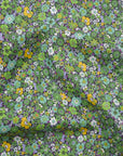 Flownny Mini Flowers Cotton Lawn - Green NFA-1030-31