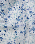 Flownny Watercolor Style Floral Cotton Lawn - Blue NFA-1030-33
