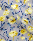 Flownny Watercolor Peony Cotton Lawn - Light Grey NFA-1050-51