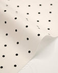 3mm Dot Cotton Lawn - White