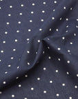 3mm Dot Cotton Lawn - Navy