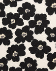 Geometric Floral Cotton Lawn - White