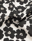Geometric Floral Cotton Lawn - White