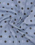 Ripple Dot Cotton Lawn - Blue