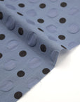 Ripple Dot Cotton Lawn - Blue