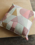 Pathway by Bookhou - Shapes Cotton Linen Sheeting - Pink Beige