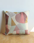Pathway by Bookhou - Shapes Cotton Linen Sheeting - Pink Beige