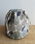 Pathway by Bookhou - Stones Cotton Linen Sheeting - Blue
