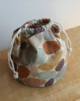 Pathway by Bookhou - Stones Cotton Linen Sheeting - Blue