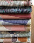Pathway by Bookhou - Stones Cotton Linen Sheeting - Blue