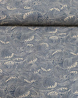 Hand-dyed Wave Pattern Cotton Slub Fabric KP-7090-130