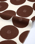 MUDDY WORKS Anpan Cotton Lightweight Canvas - White x Brown (Kokka Exclusive) EKX-1140