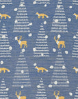 Clocomi Fir Tree & Reindeer Jacquard Fabric TS-2048-1