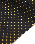 Glittery Dot Cotton Shirting - Black
