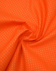 Glittery Dot Cotton Shirting - Orange