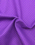 Glittery Dot Cotton Shirting - Purple