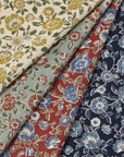 Posey Flowers Cotton Linen Sheeting
