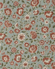 Posy Flowers Cotton Linen Sheeting - Light Green YGA-79060-2