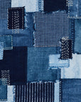 Sashiko Patchwork Print Cotton Twill YGA-89020-1