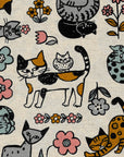 Scandinavian Style Cat Cotton Linen Canvas YGA-89070-1